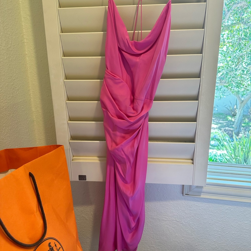 Beautiful pink silk dress